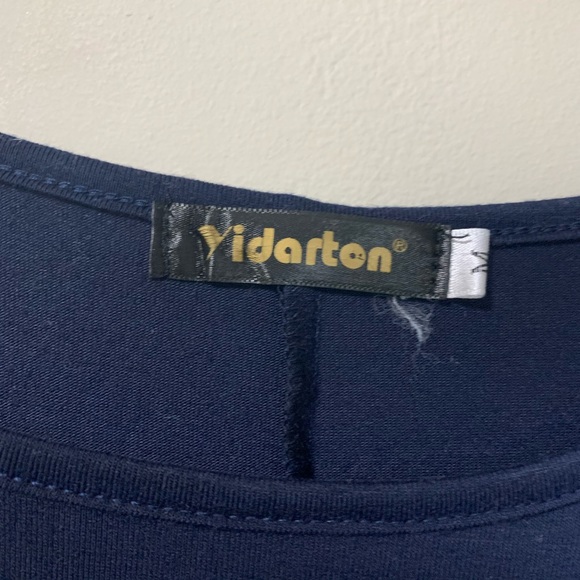 Navy blue high low dress - Picture 7 of 8